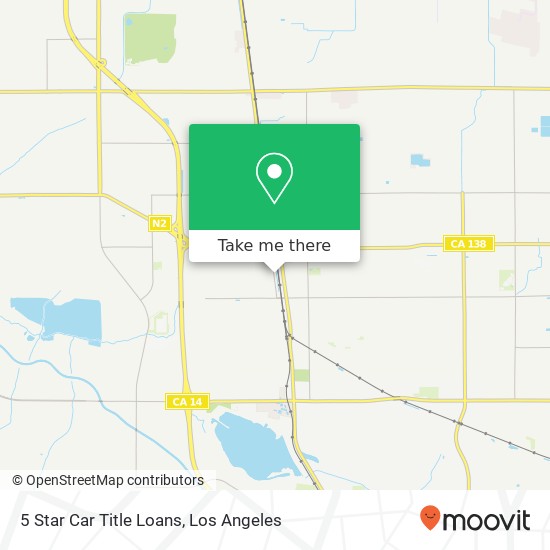 5 Star Car Title Loans map