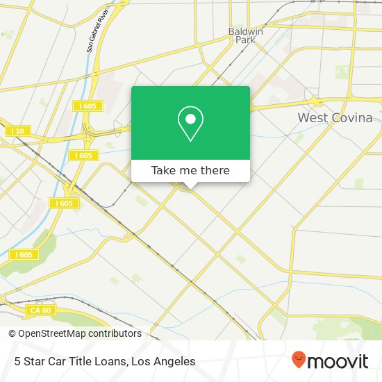 Mapa de 5 Star Car Title Loans