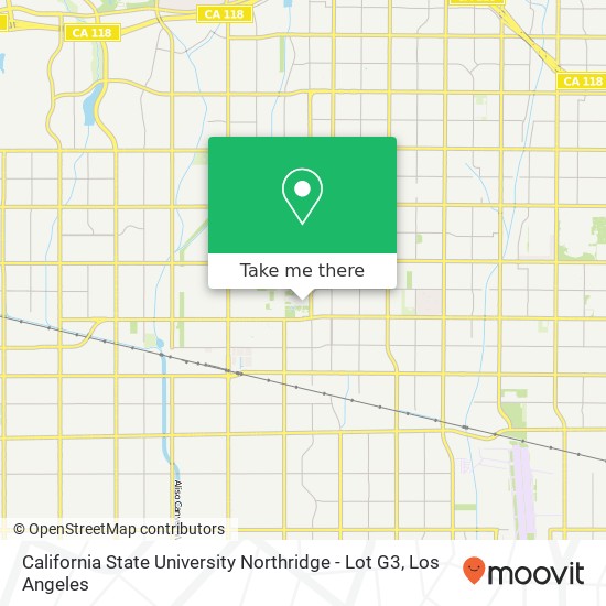 California State University Northridge - Lot G3 map