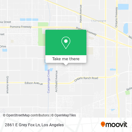 Mapa de 2861 E Grey Fox Ln