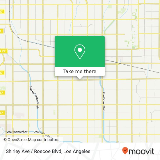 Shirley Ave / Roscoe Blvd map