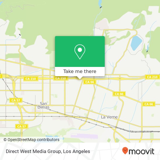 Direct West Media Group map