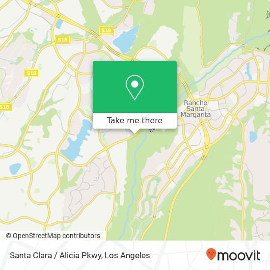 Mapa de Santa Clara / Alicia Pkwy
