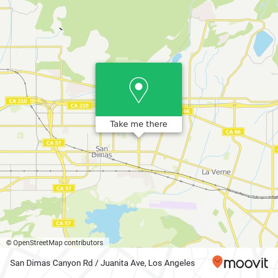 Mapa de San Dimas Canyon Rd / Juanita Ave