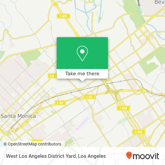 Mapa de West Los Angeles District Yard