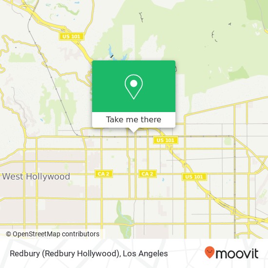 Redbury (Redbury Hollywood) map