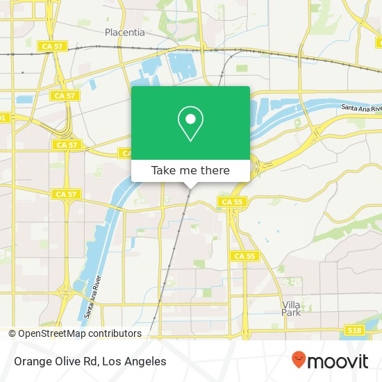 Orange Olive Rd map