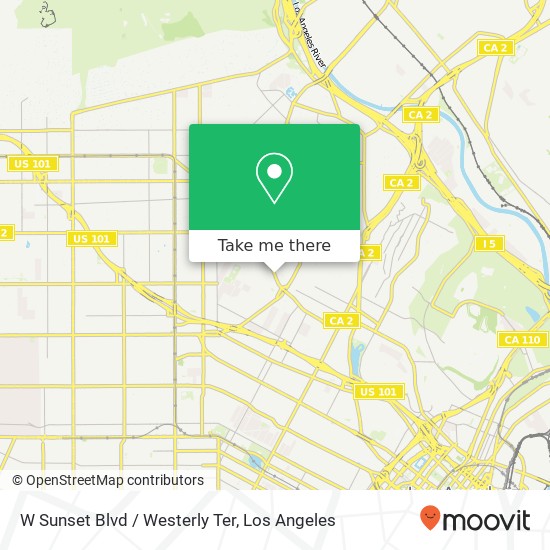 W Sunset Blvd / Westerly Ter map