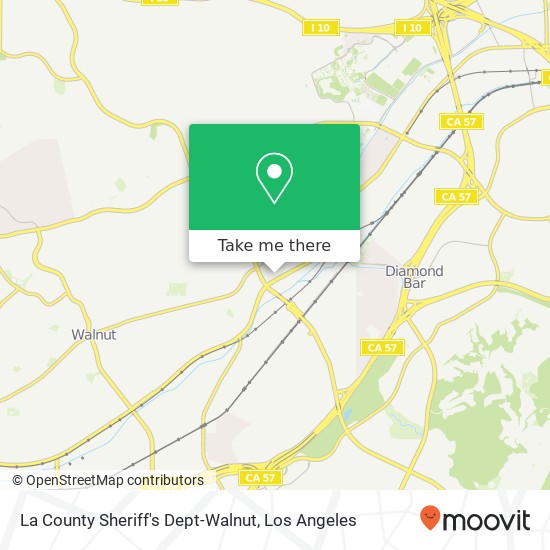 La County Sheriff's Dept-Walnut map