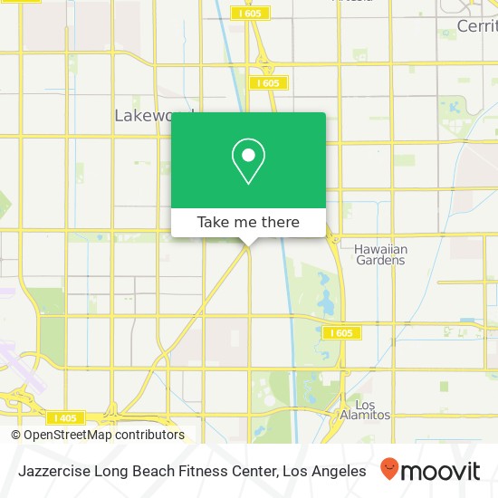 Mapa de Jazzercise Long Beach Fitness Center
