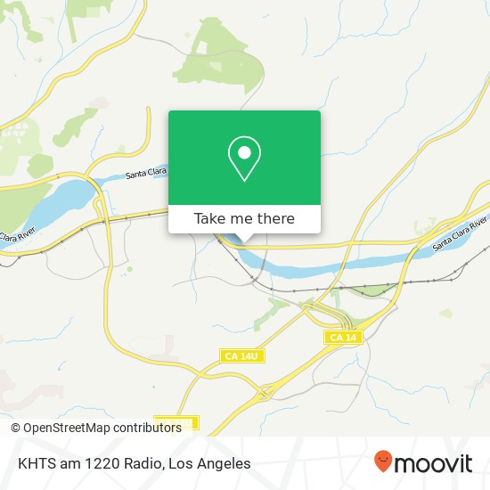 KHTS am 1220 Radio map