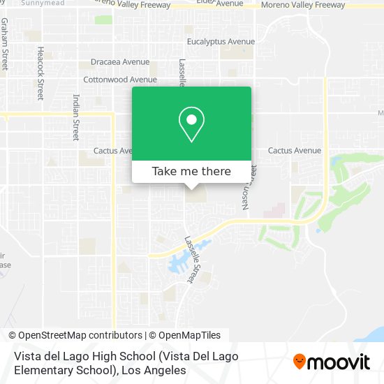 Mapa de Vista del Lago High School (Vista Del Lago Elementary School)