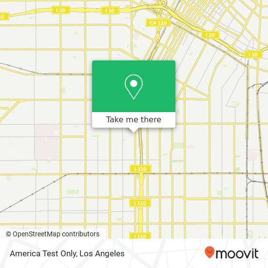 America Test Only map