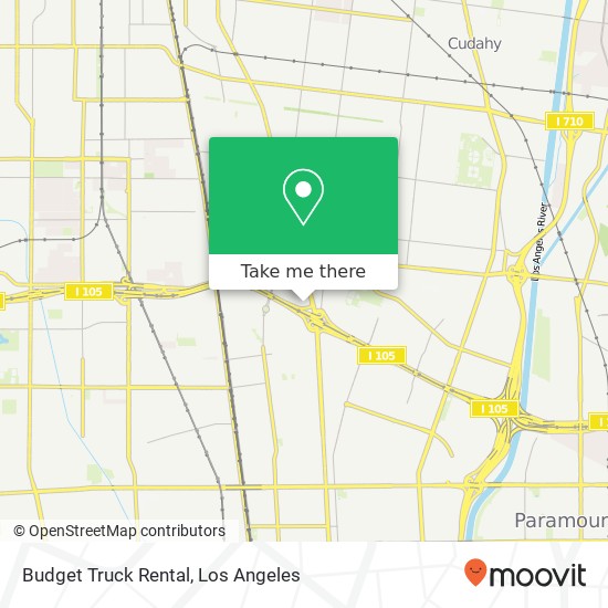 Mapa de Budget Truck Rental