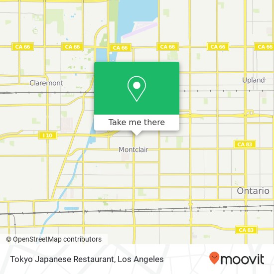 Mapa de Tokyo Japanese Restaurant