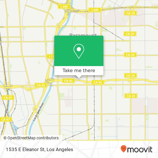 Mapa de 1535 E Eleanor St