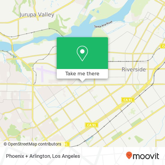 Mapa de Phoenix + Arlington