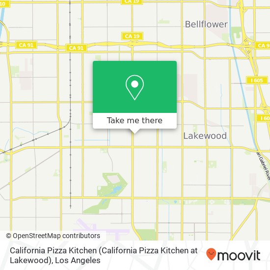 California Pizza Kitchen (California Pizza Kitchen at Lakewood) map