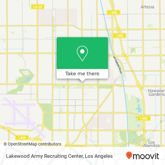 Mapa de Lakewood Army Recruiting Center