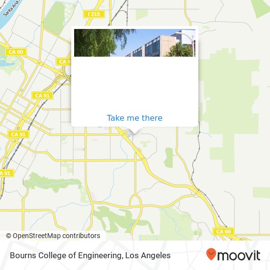 Bourns College of Engineering map