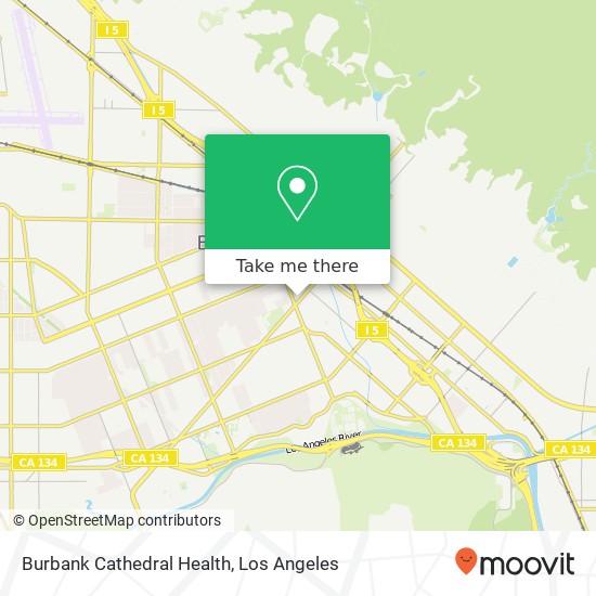 Burbank Cathedral Health map