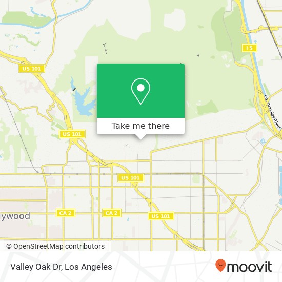 Valley Oak Dr map