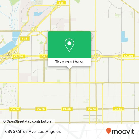 Mapa de 6896 Citrus Ave