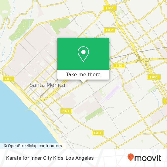 Karate for Inner City Kids map