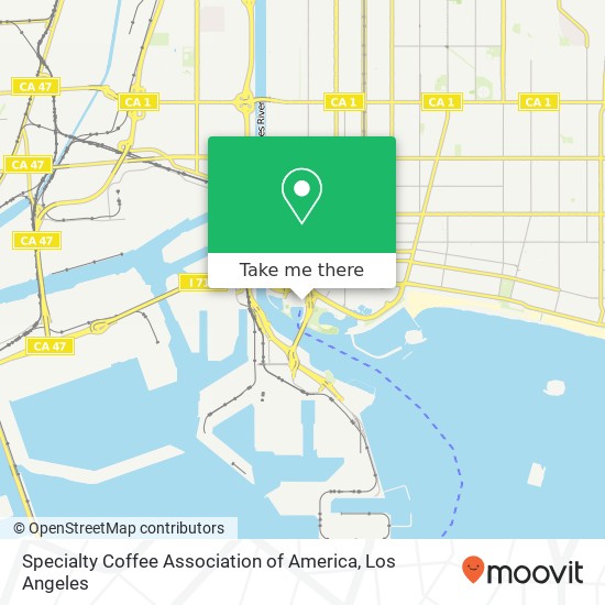 Mapa de Specialty Coffee Association of America