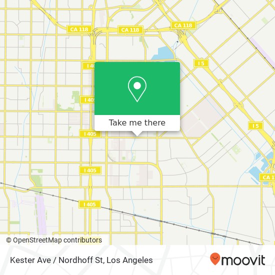 Kester Ave / Nordhoff St map