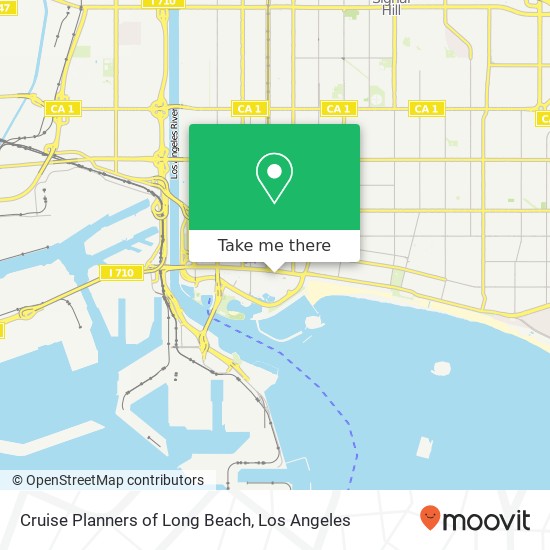 Mapa de Cruise Planners of Long Beach