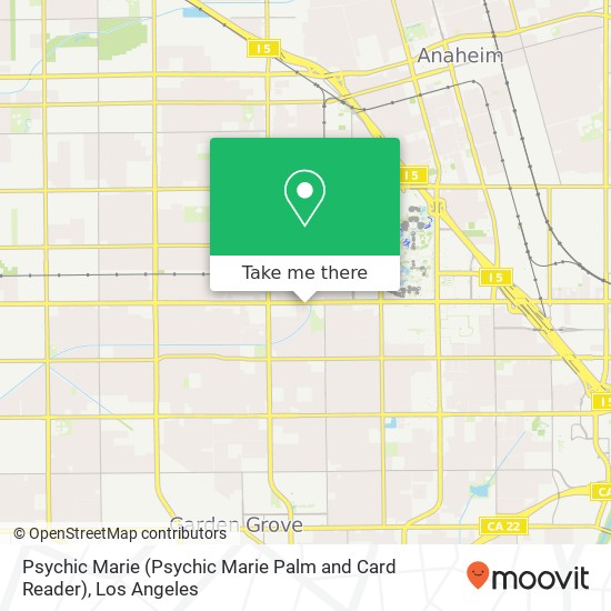 Psychic Marie (Psychic Marie Palm and Card Reader) map