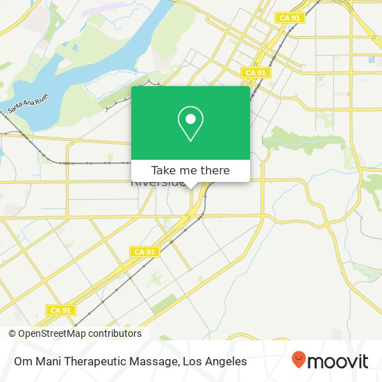 Om Mani Therapeutic Massage map