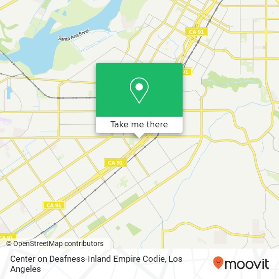 Center on Deafness-Inland Empire Codie map