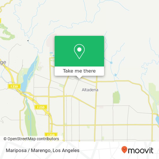 Mariposa / Marengo map