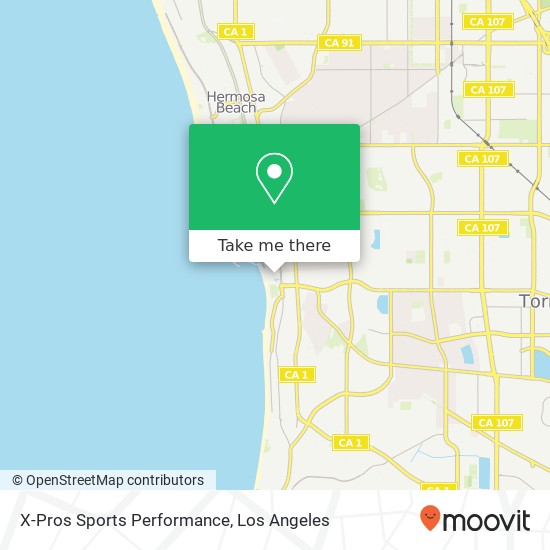 X-Pros Sports Performance map