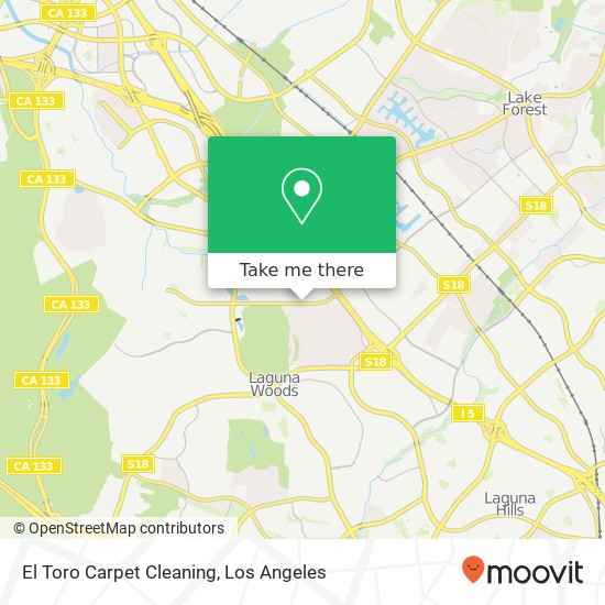 El Toro Carpet Cleaning map
