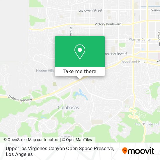 Mapa de Upper las Virgenes Canyon Open Space Preserve