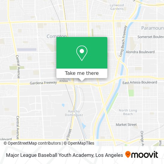 Mapa de Major League Baseball Youth Academy