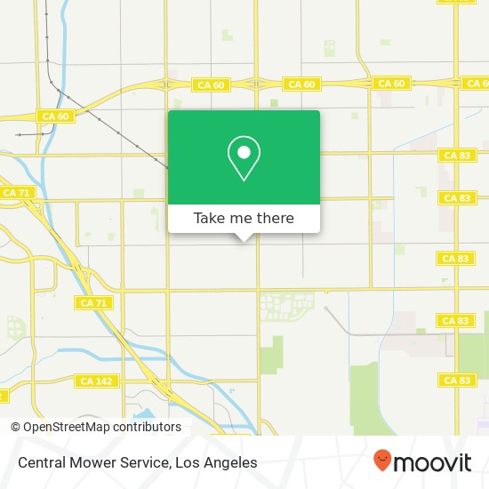 Central Mower Service map