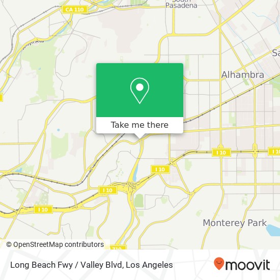 Long Beach Fwy / Valley Blvd map
