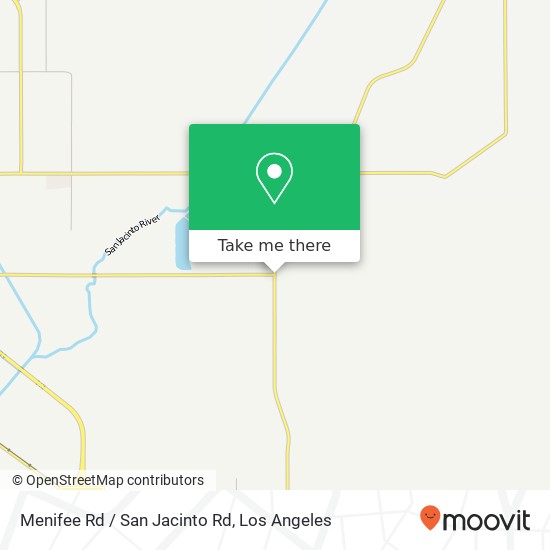 Menifee Rd / San Jacinto Rd map