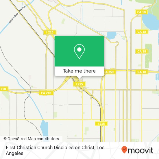 Mapa de First Christian Church Disciples on Christ