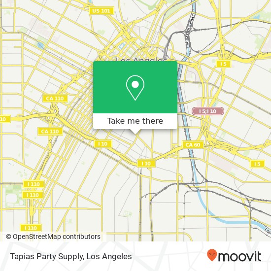 Tapias Party Supply map