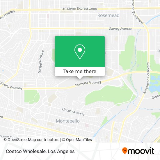 Mapa de Costco Wholesale