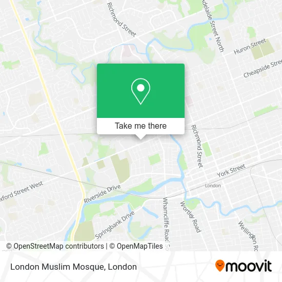 London Muslim Mosque map