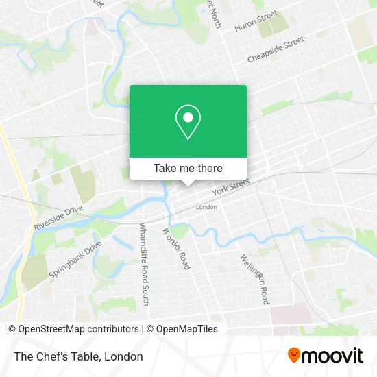 The Chef's Table map