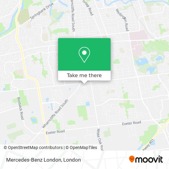 Mercedes-Benz London map