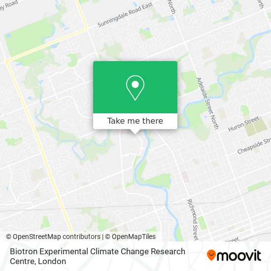 Biotron Experimental Climate Change Research Centre map