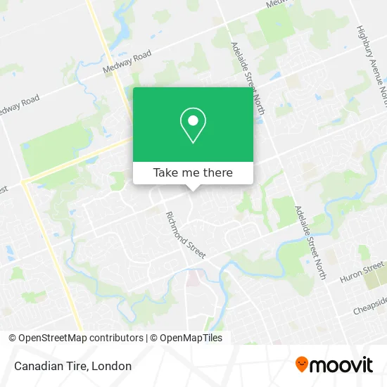 Canadian Tire map